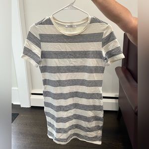 ZARA TRF STRIPED KNIT TEE SHIRT DRESS SIZE MEDIUM